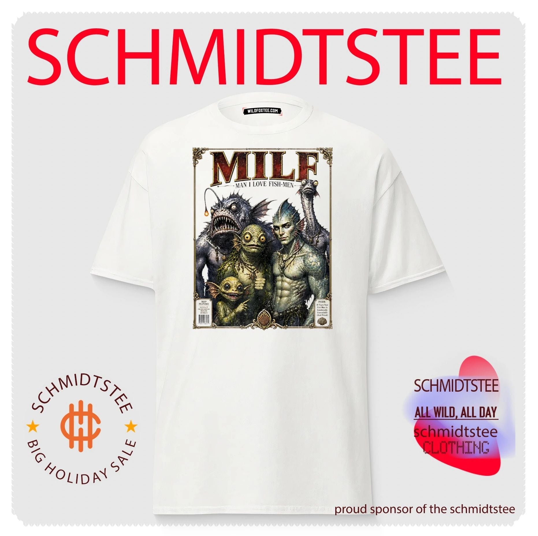 Milf Man I Love Fish-Men Magazine Cover shirt