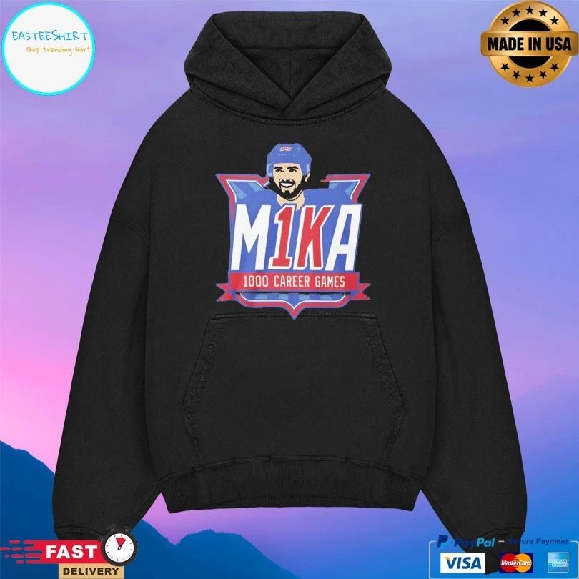 M1ka 1000 Career Game Mika Zibanejad 2026 T-shirt
