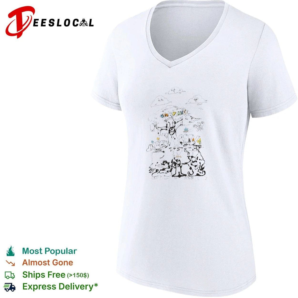 Story Mfg Happy Soil Tree Embroidered T-shirt