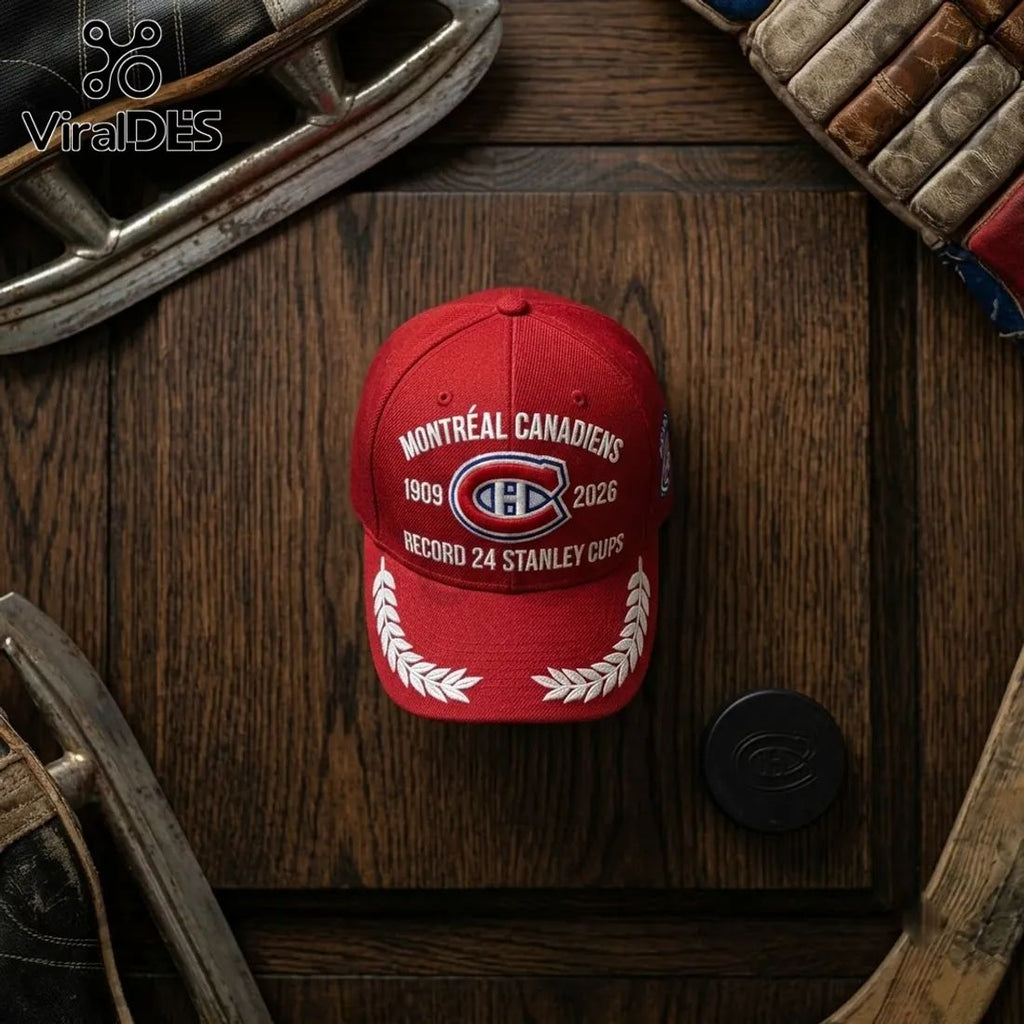 Montreal Canadiens 24 Stanley Cups Snapback Cap