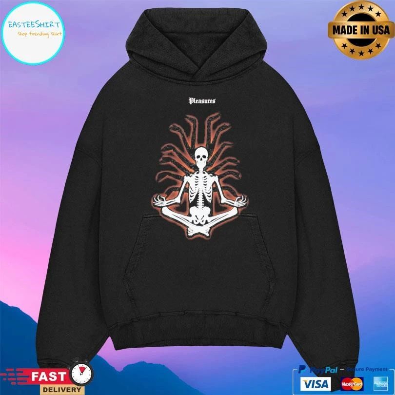 Pleasures Meditation Skeleton T-shirts