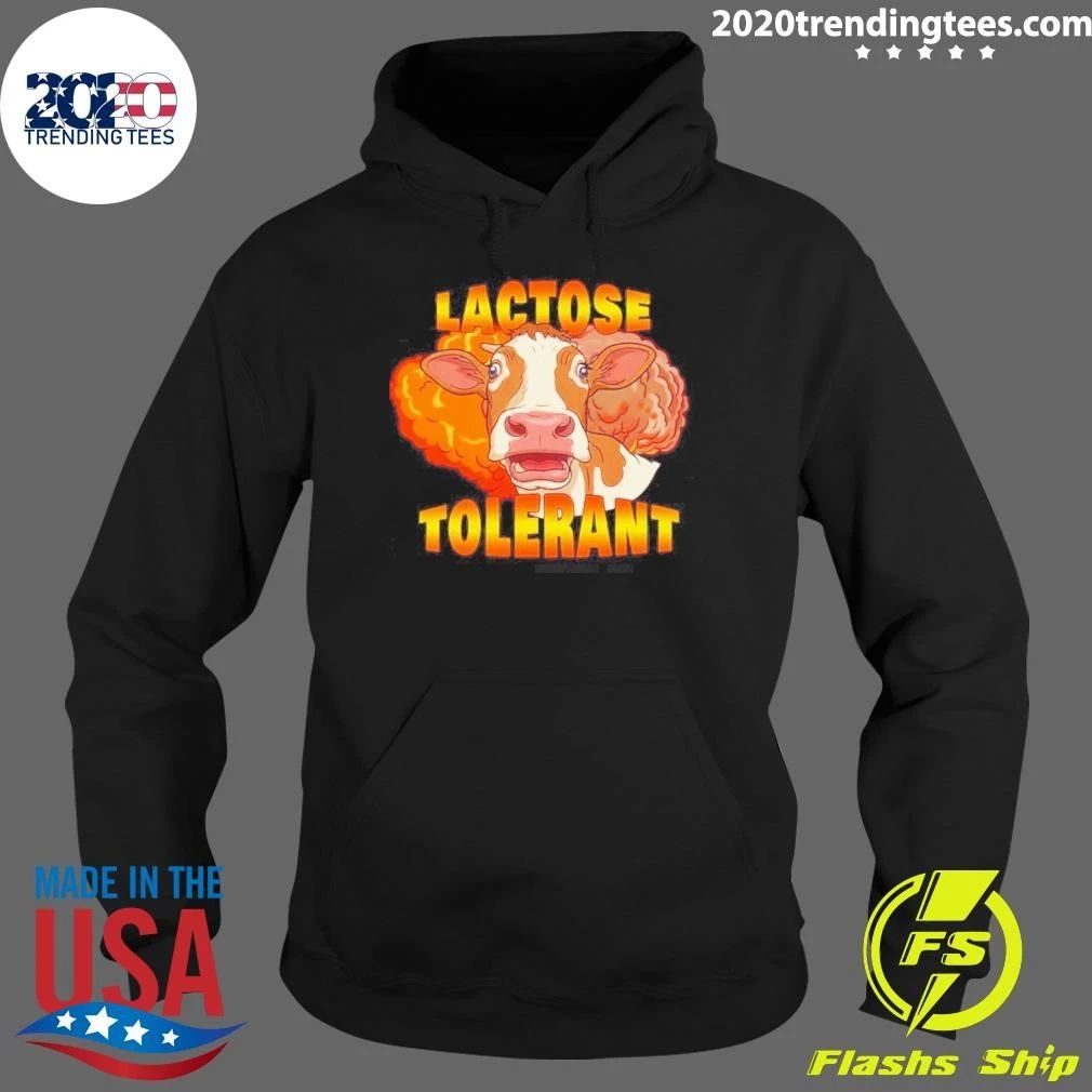 Lactose Tolerant Cow Explosion Dairy Humor Shirt
