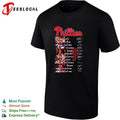 Philadelphia Phillies Roster Players Names and Signatures T-shirt