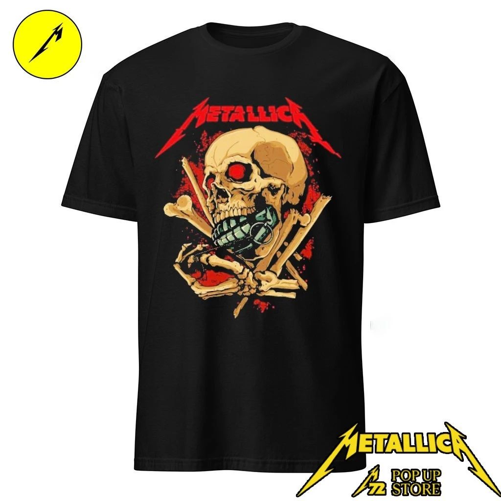 Metallica Pop-up Shop M72 European World Tour 2026 Grenade Shirt