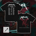 Metallica M72 World Tour Cardiff Wales 2026 Concert Merch – Duchess Of Dark Welsh Red Dragon Art Double-Sided June 28 Principality Stadium T-Shirt