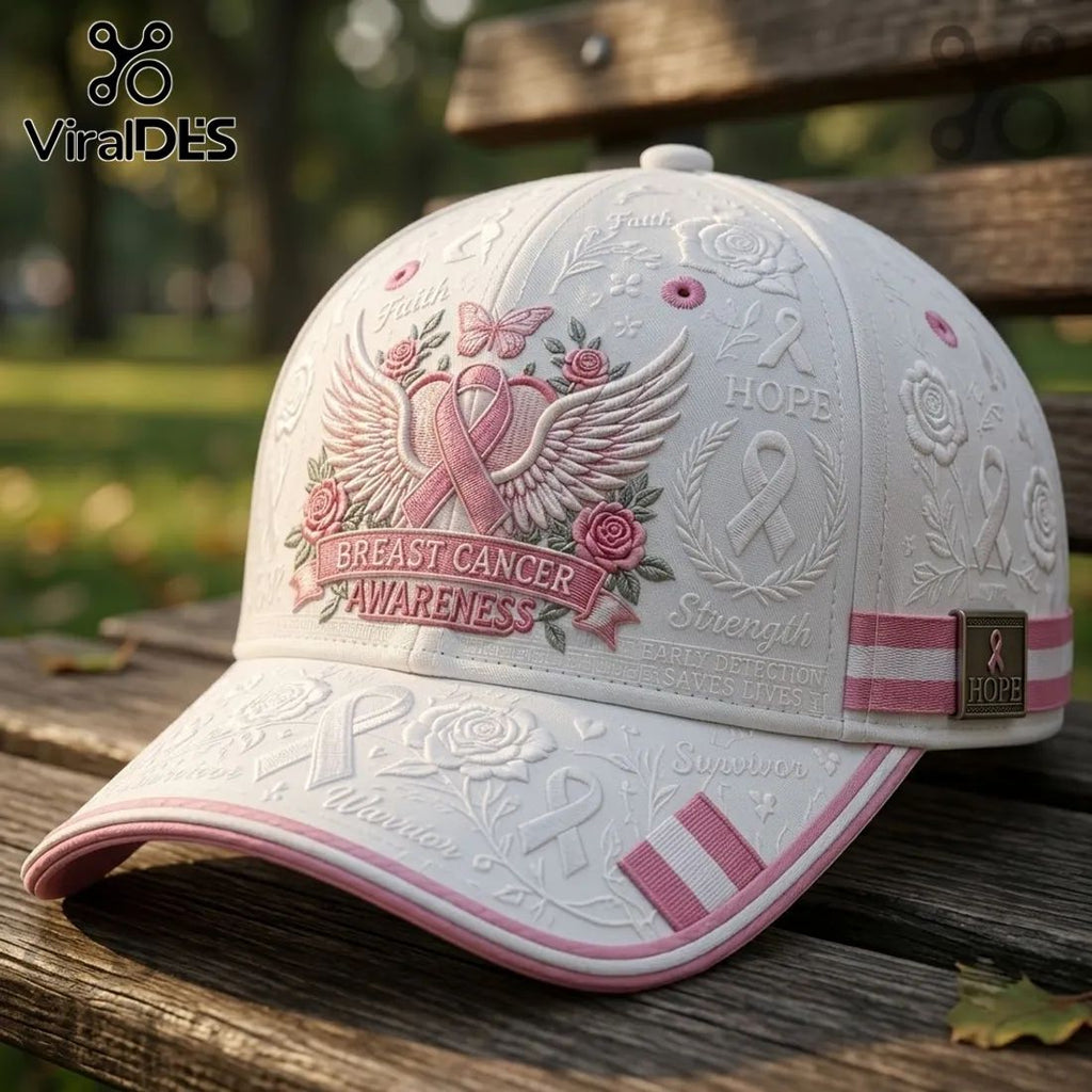 Breast Cancer Awareness 2026 Rose Baseball Cap