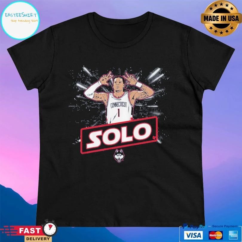 UConn Huskies Men’s Basketball Solo Ball Name Pose T-shirts