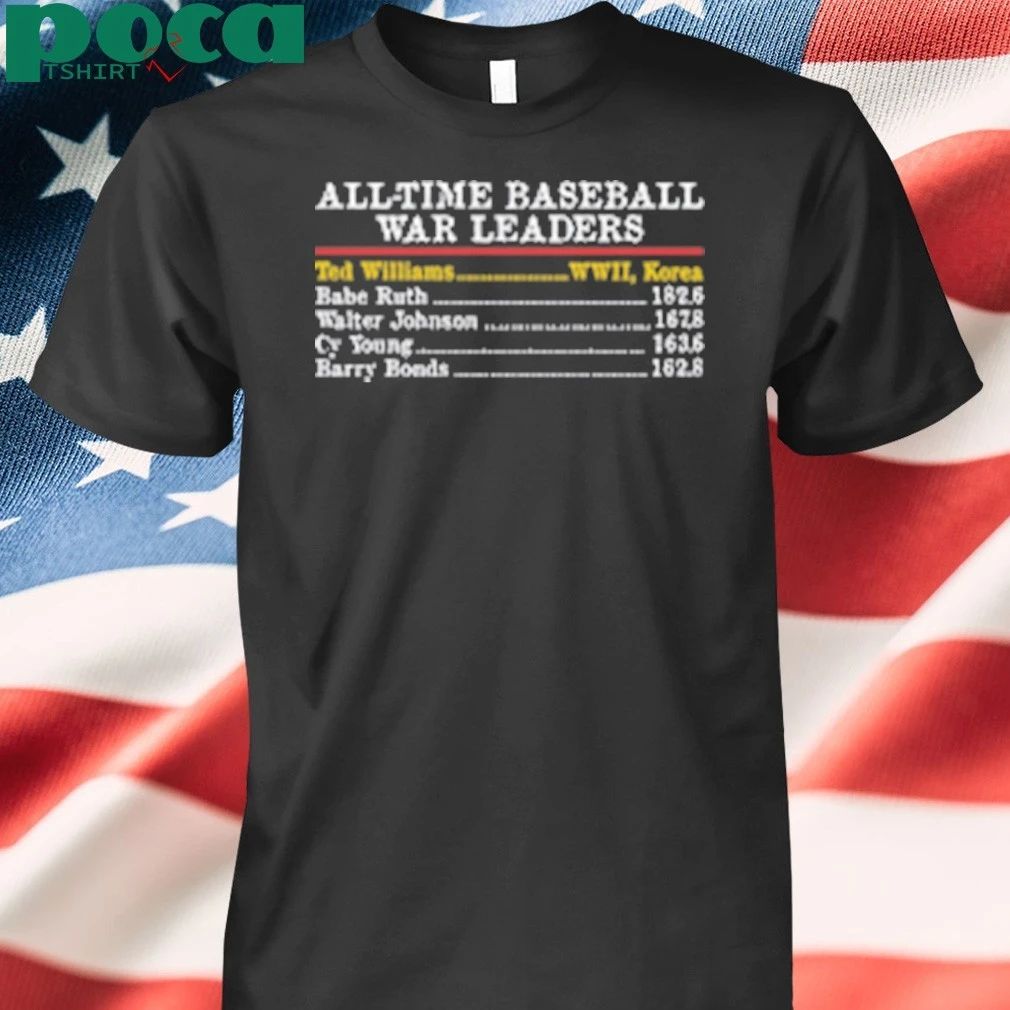 All-Time Baseball War Leaders Ted Williams shirt