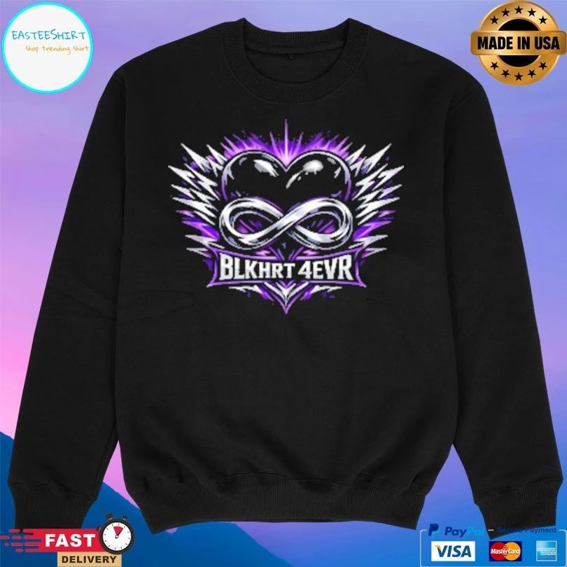 Blk Hrt 4Ever Heart T-shirts