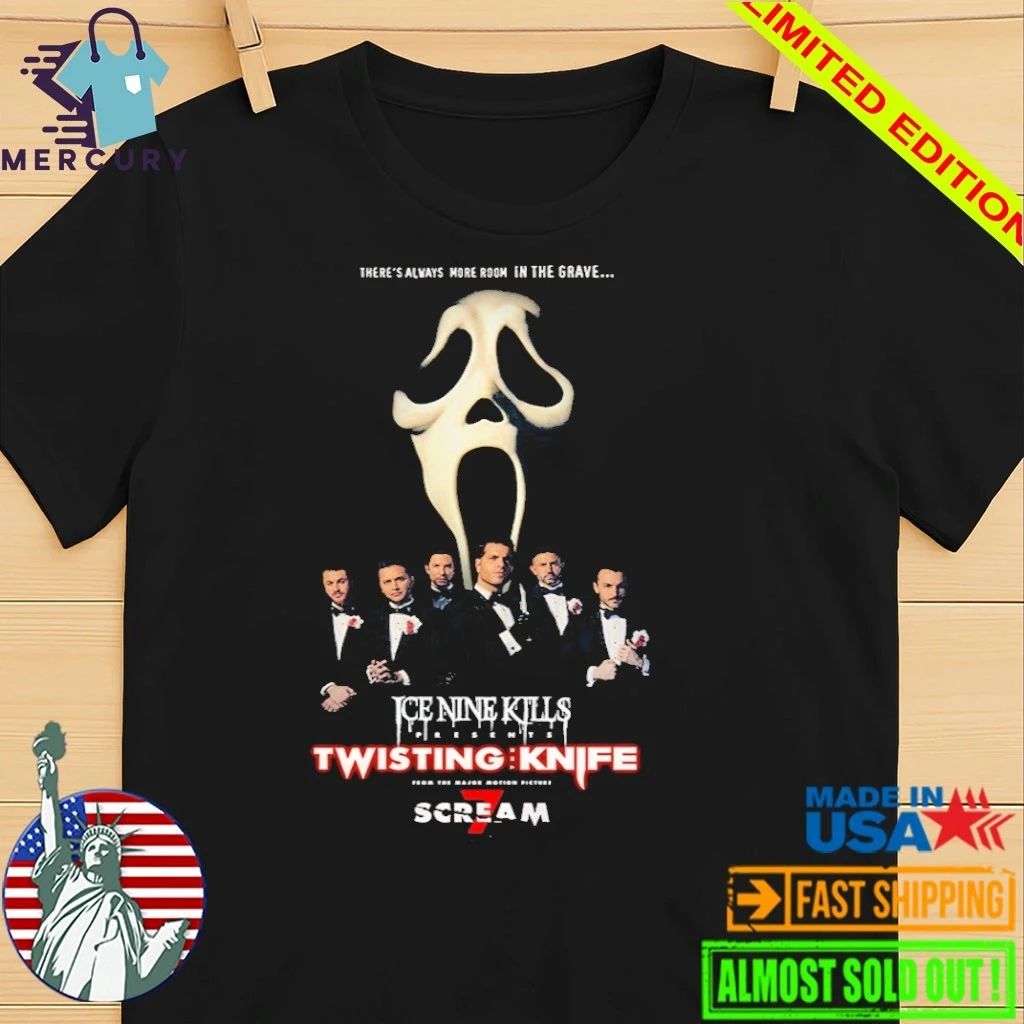 Ice Nine Kills Scream 7 Twisting Knife Murder Marquee Shirt