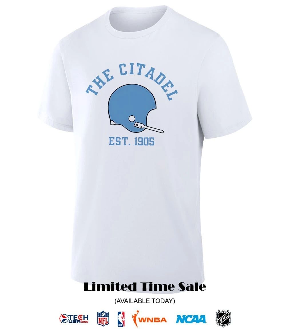 The Citadel est 1905 helmet shirt