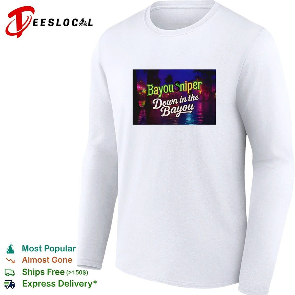 Bayou Sniper Down in the Bayou swamp hunting T-shirt