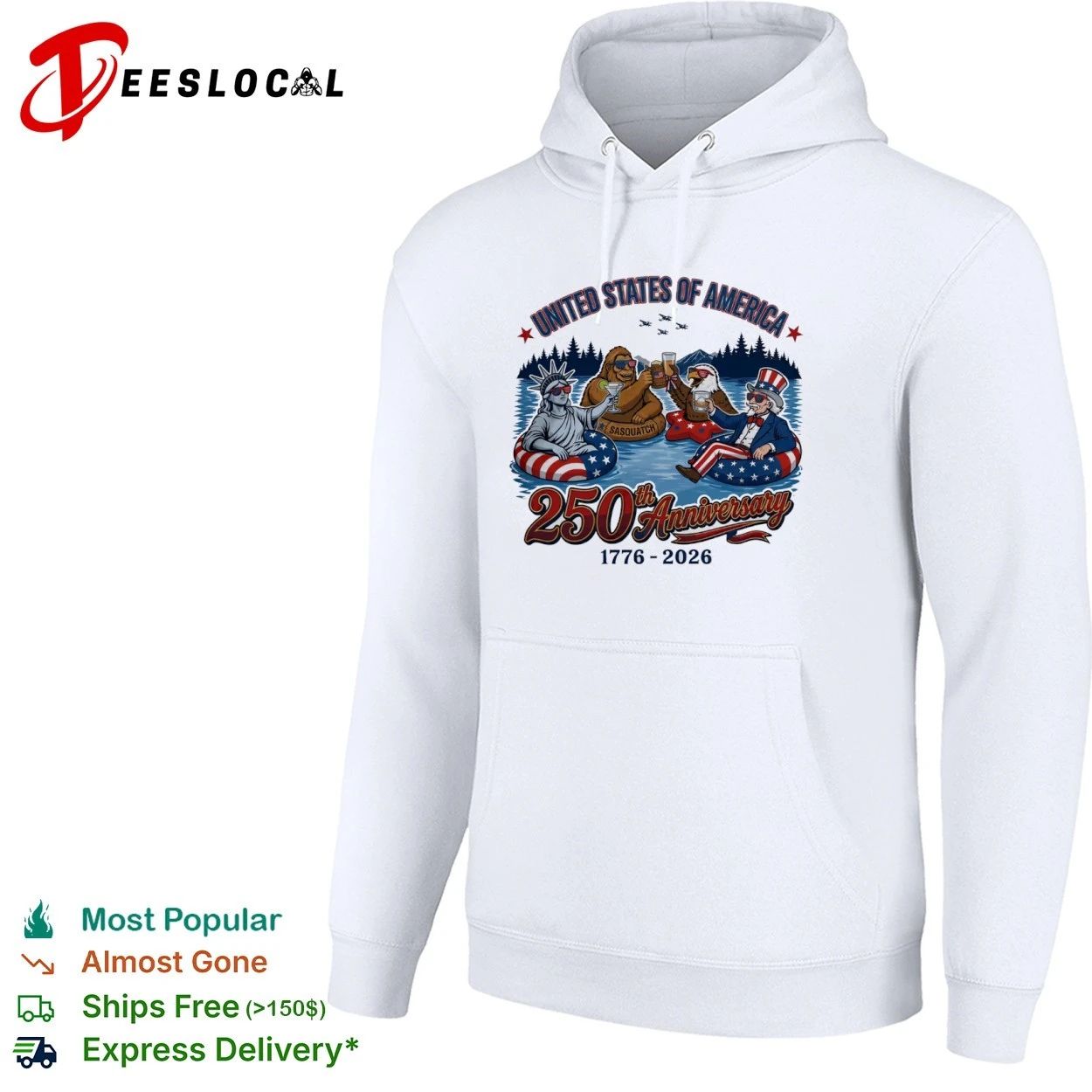 United States of America Fun 250th Anniversary 1776-2026 T-shirt