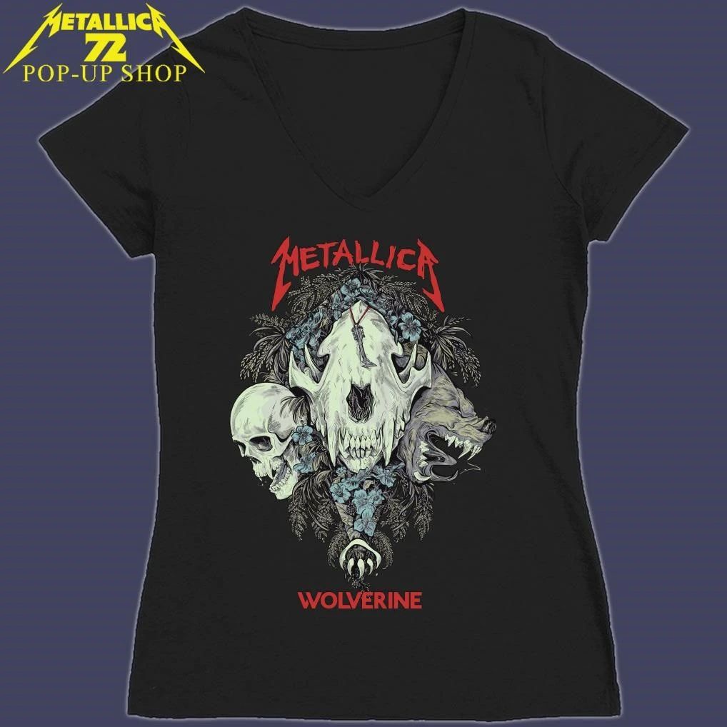 Metallica Wolverine Skull artwork limited t-shirt