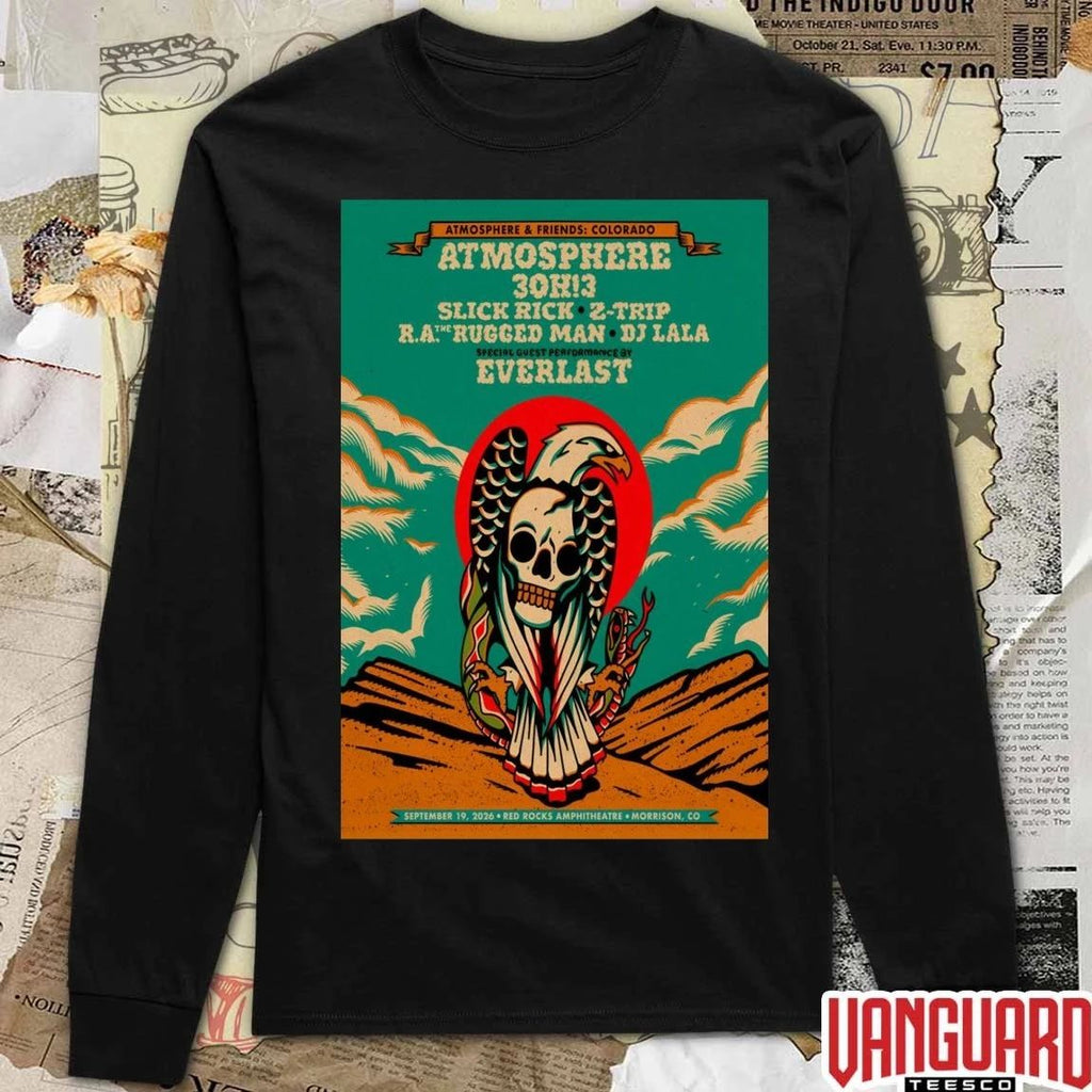 Atmosphere Pop Up Now September 19 2026 Red Rocks Amphitheatre Morrison CO Poster t-shirt
