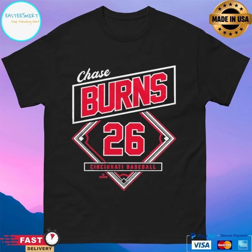 Chase Burns 26 Cincinnati Baseball Classic Diamond T-shirts