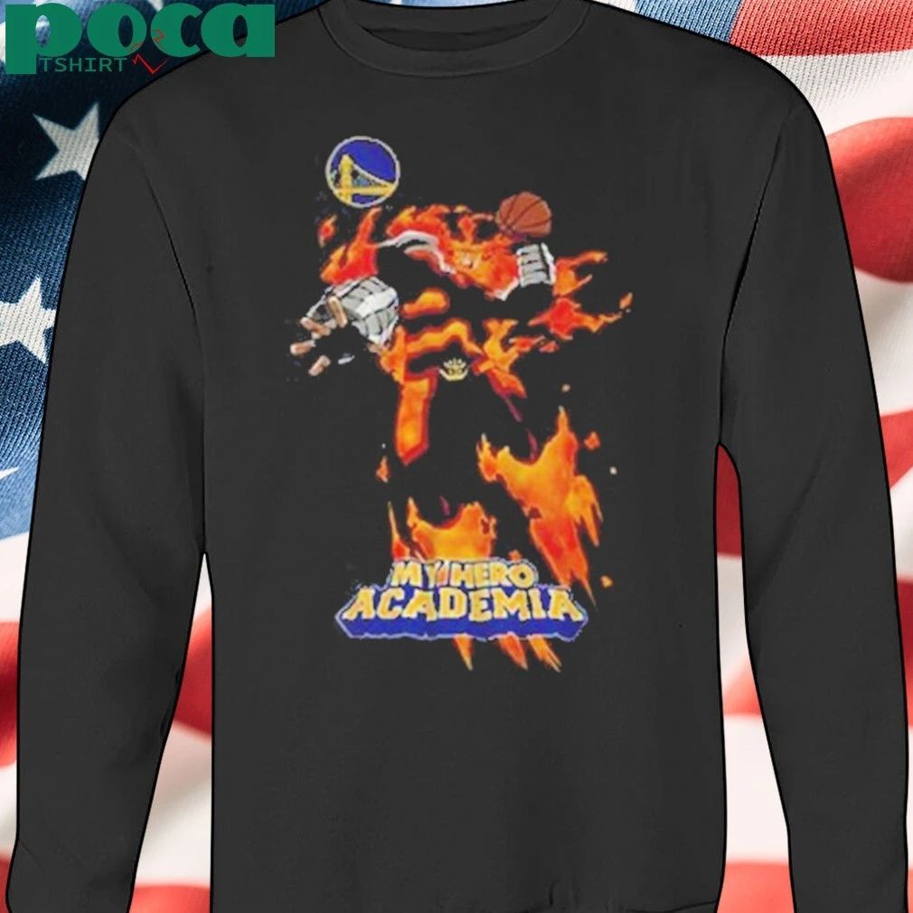 Hyperfly x NBA x My Hero Academia Endeavor Golden State Warriors shirt