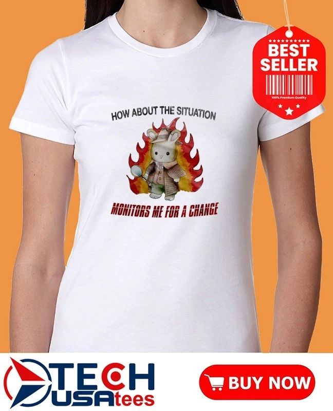 Rabbit how about the situation monitors me for a change shirt