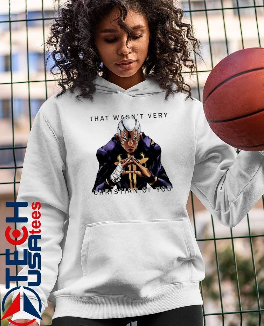 Enrico Pucci that wasn’t very Christian of you shirt