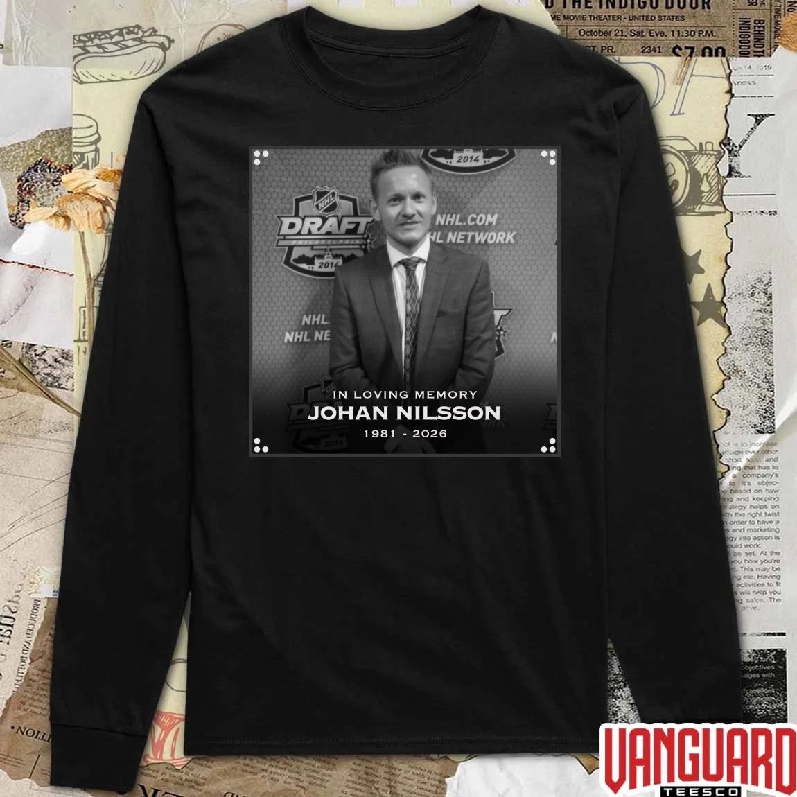 In Loving Memory Johan Nilsson 1981 – 2026 DailyEIHL Poster t-shirt