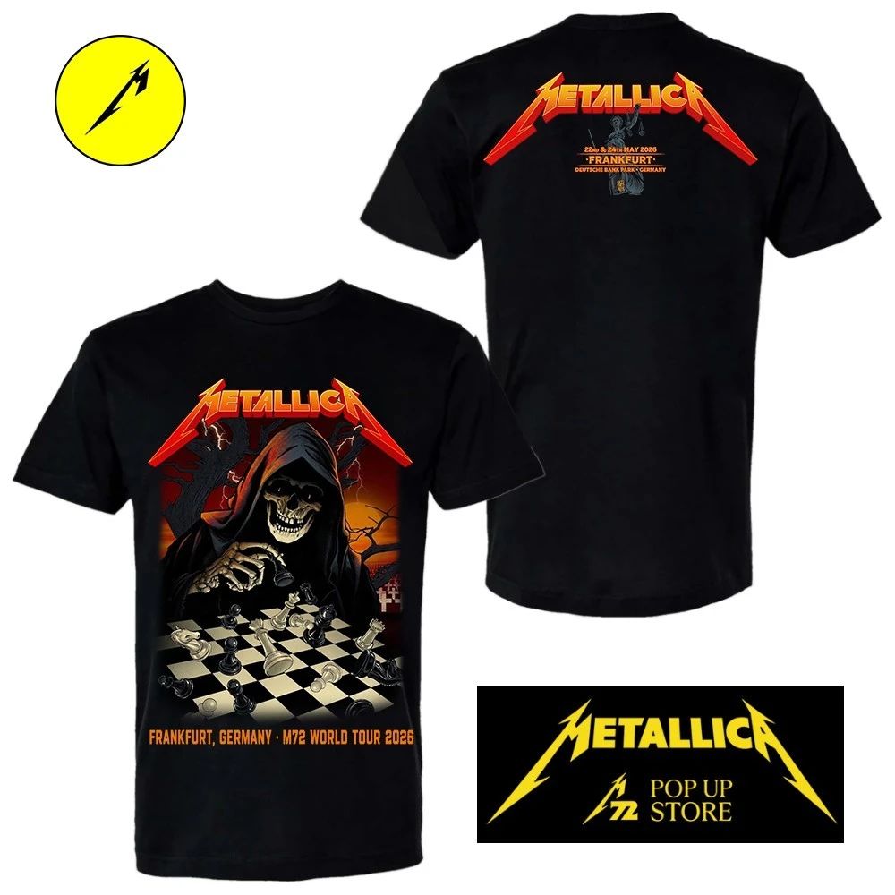 Metallica Frankfurt 2026 Pop-Up Shop Shirt By Vance Kelly Limited Edition