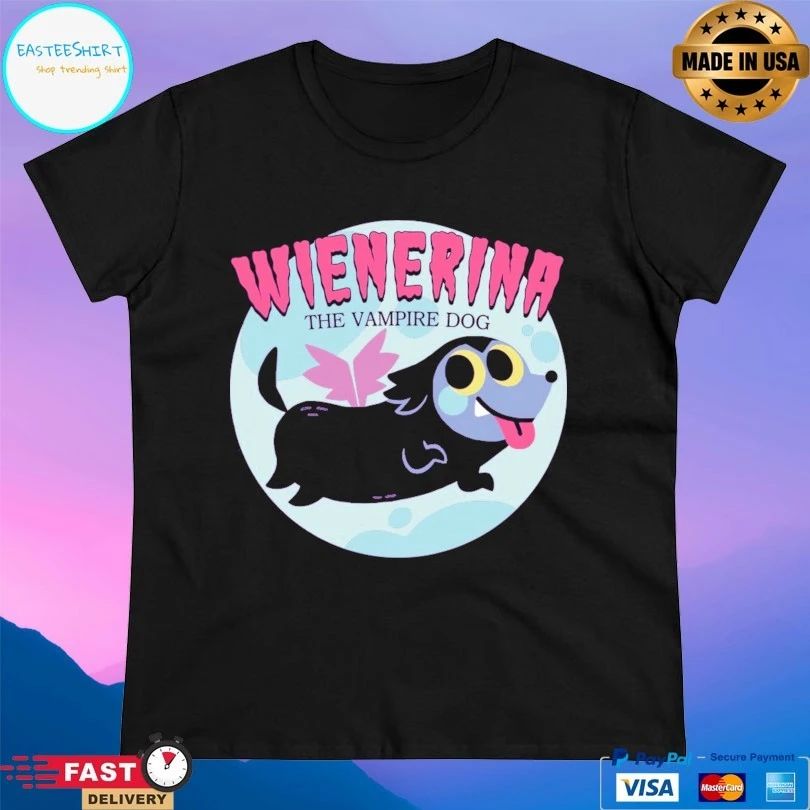 Wienerina The Vampire Dog T-shirts