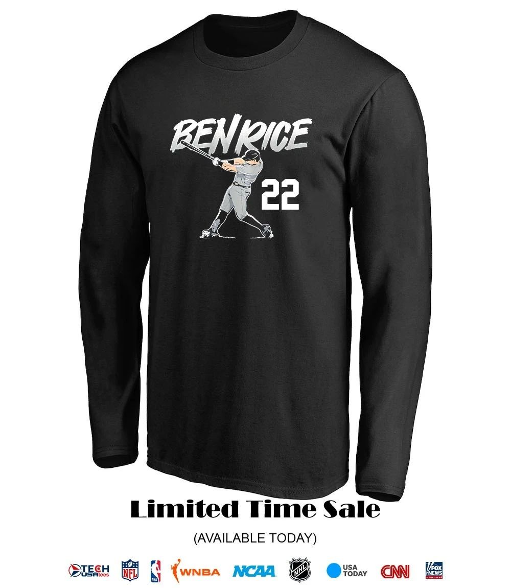 Ben Rice #22 New York Yankees slugger swing shirt