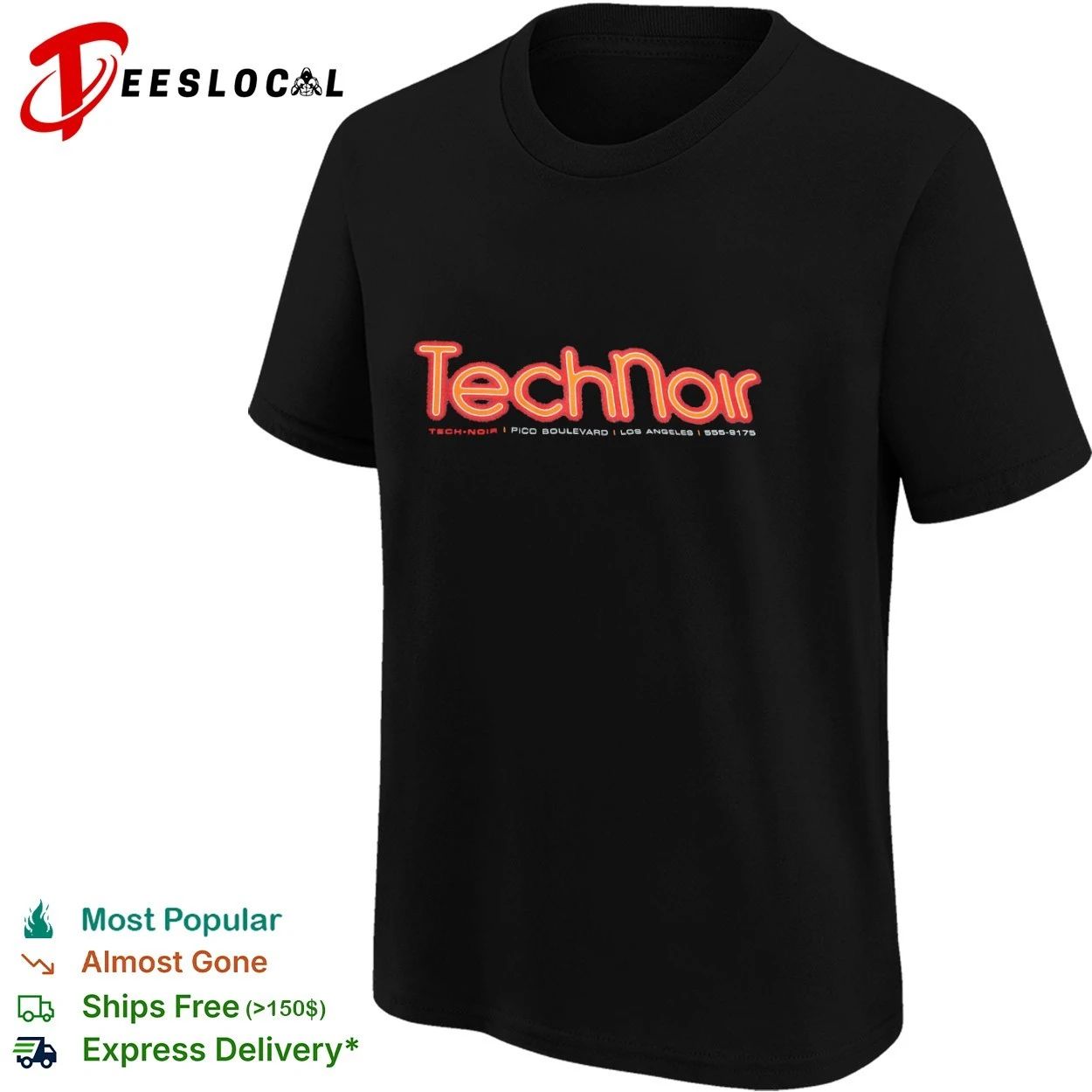 Technoir Pico Boulevard Los Angeles 555-9175 T-shirt