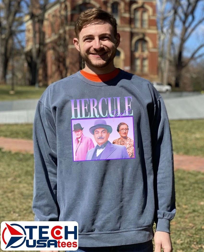 Hercule Poirot graphic shirt