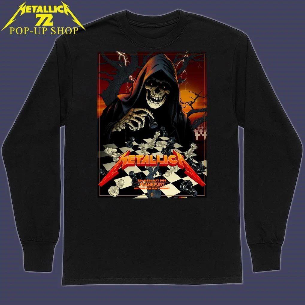 Metallica M72 Frankfurt, Germany May 22nd & 24th, 2026 Art By Vance Kelly Pop-Up Shop T-Shirt