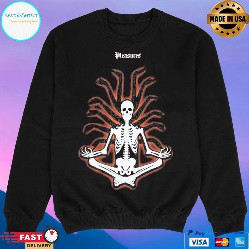 Pleasures Meditation Skeleton T-shirts