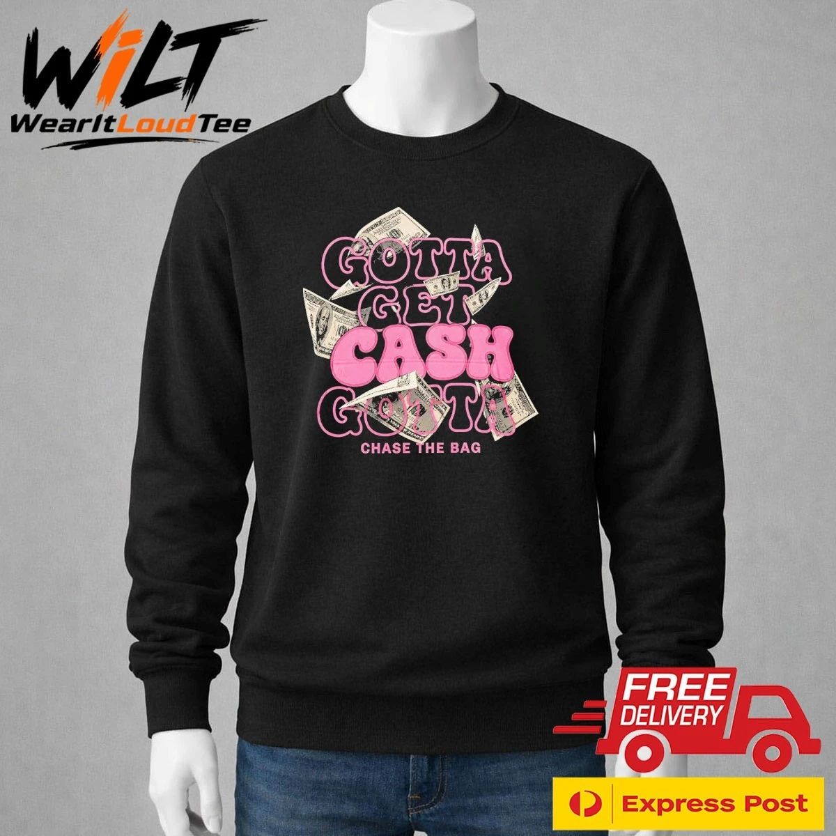 Sadstonie Gotta Get Cash Gotta Chase The Bag Shirt
