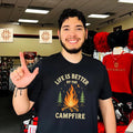 Life is better by the campfire vintage shirt