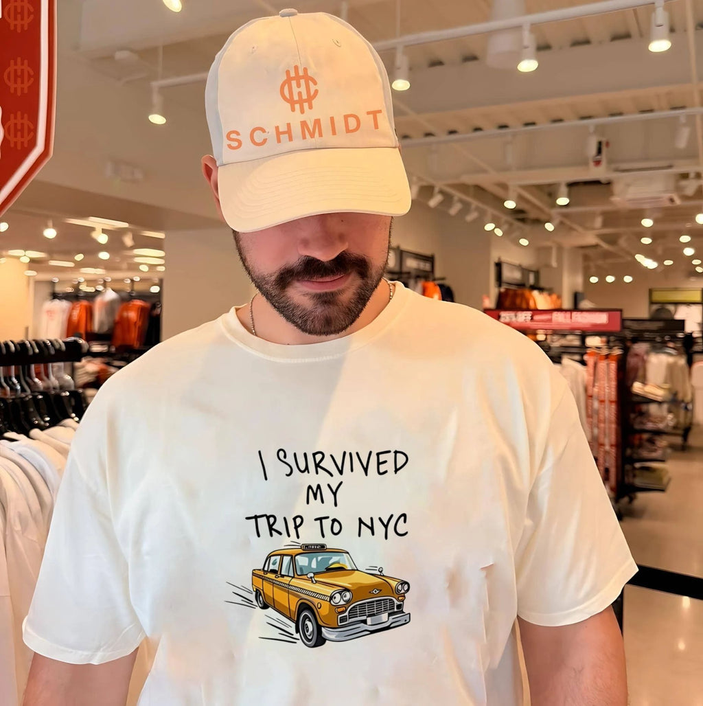 I Survived My Trip To NYC White car shirt