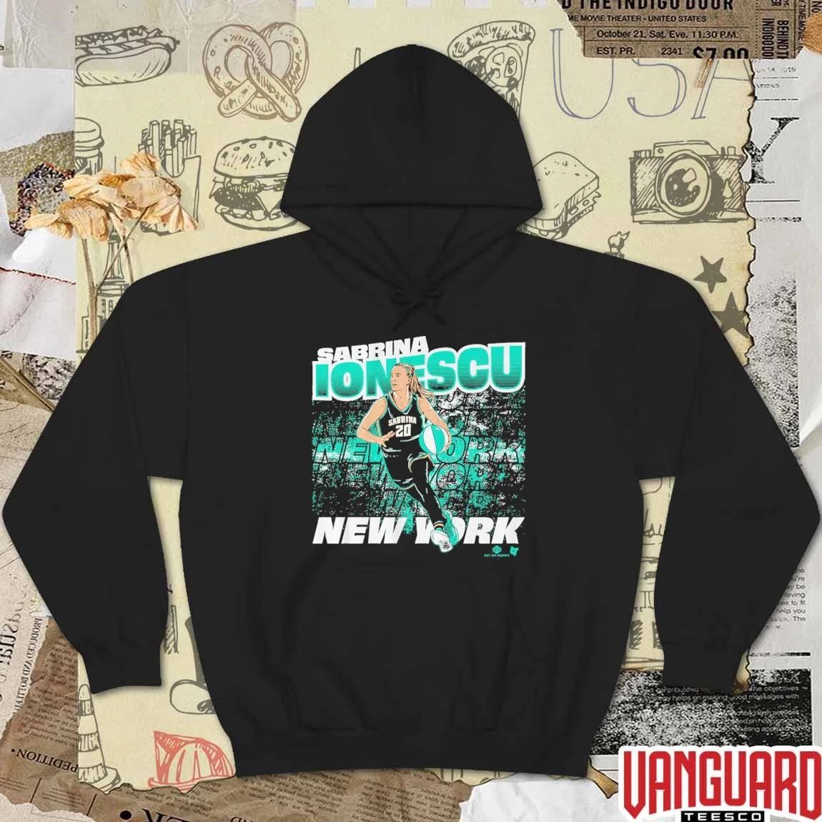 Sabrina Ionescu Street Ball New York Liberty 2026 WNBA t-shirt