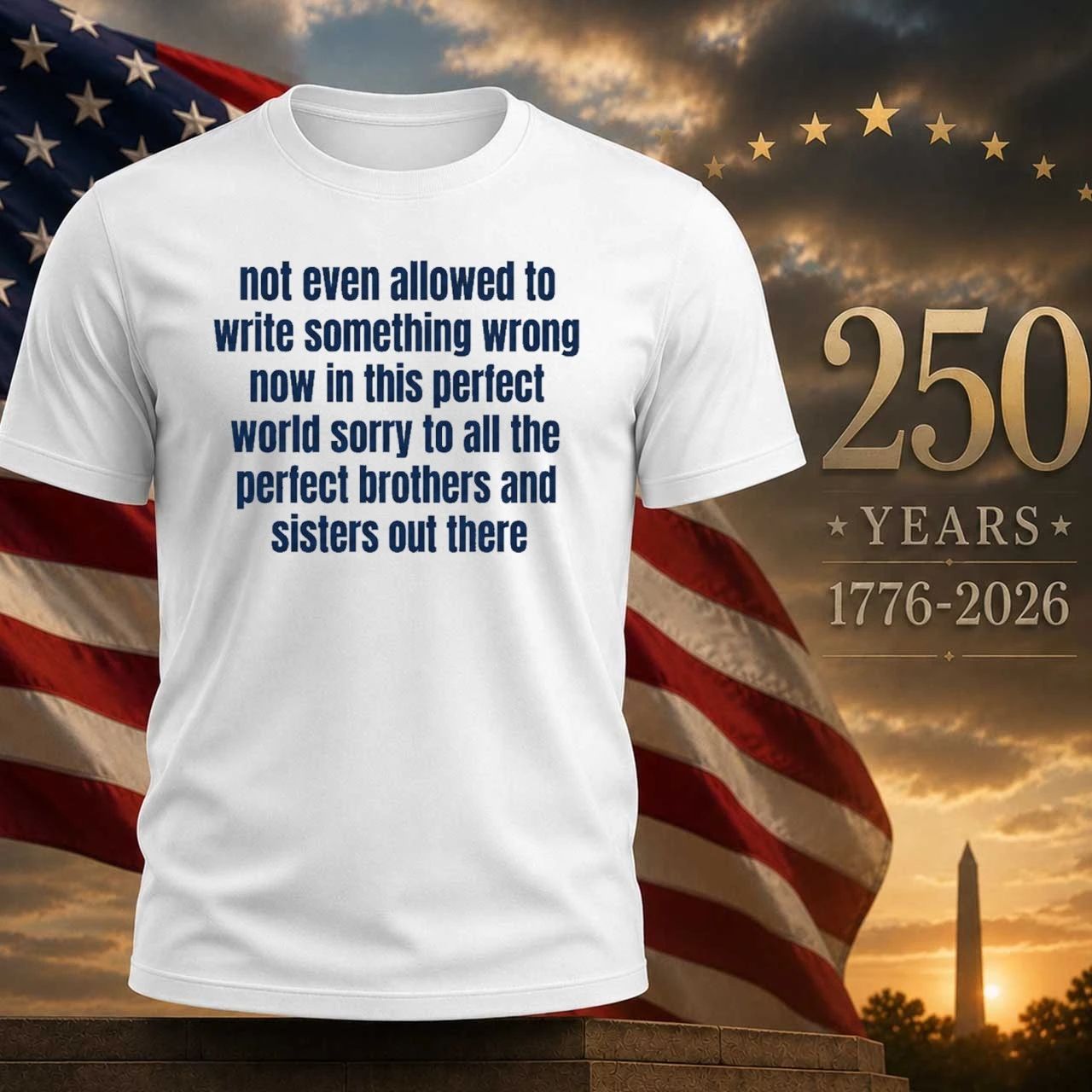 Not Even Allowed To Write Something Wrong Now In This Perfect World Shirt