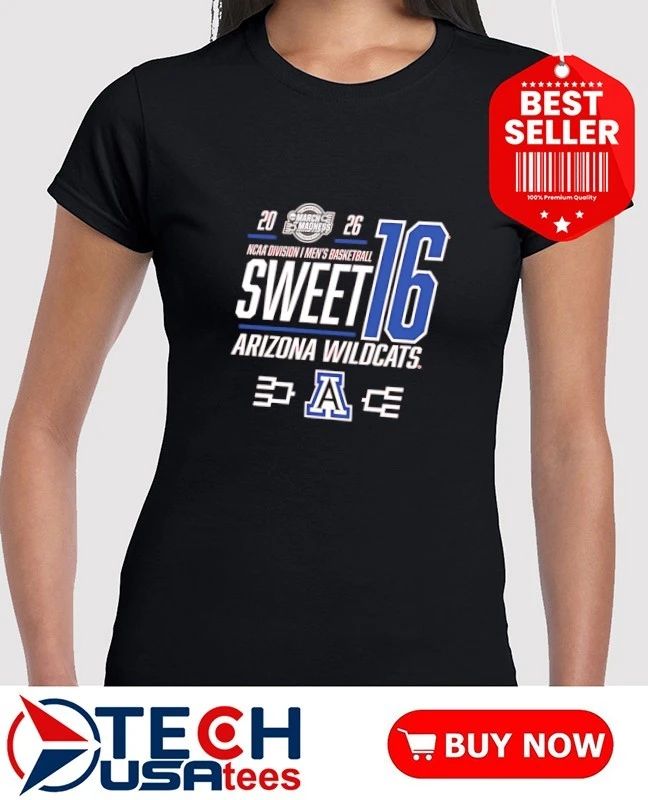 Arizona Wildcats 2026 NCAA March Madness Sweet 16 shirt by rallyhouse
