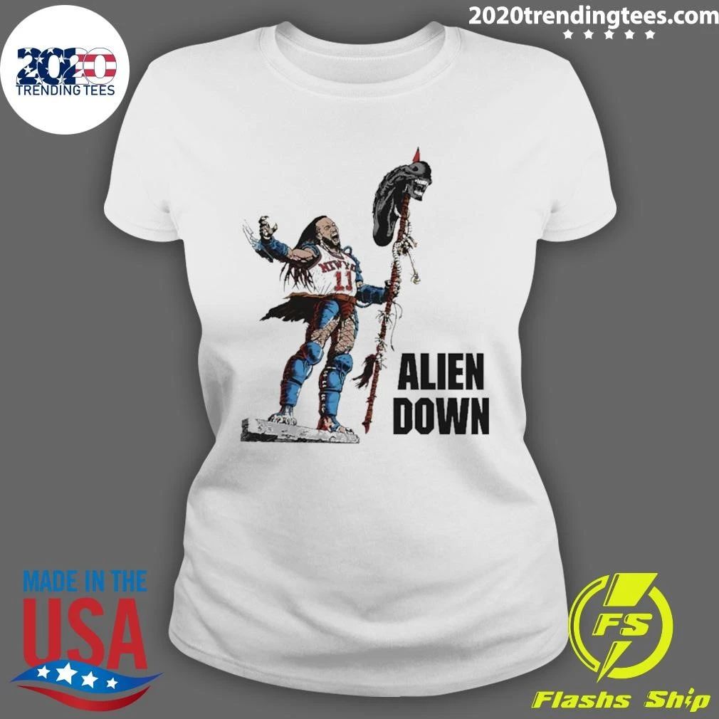 Jalen Brunson Alien Down Knicks Beat Spurs Shirt