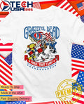 Uncle Sam Grateful Dead 4th Of July wave that flag shirt