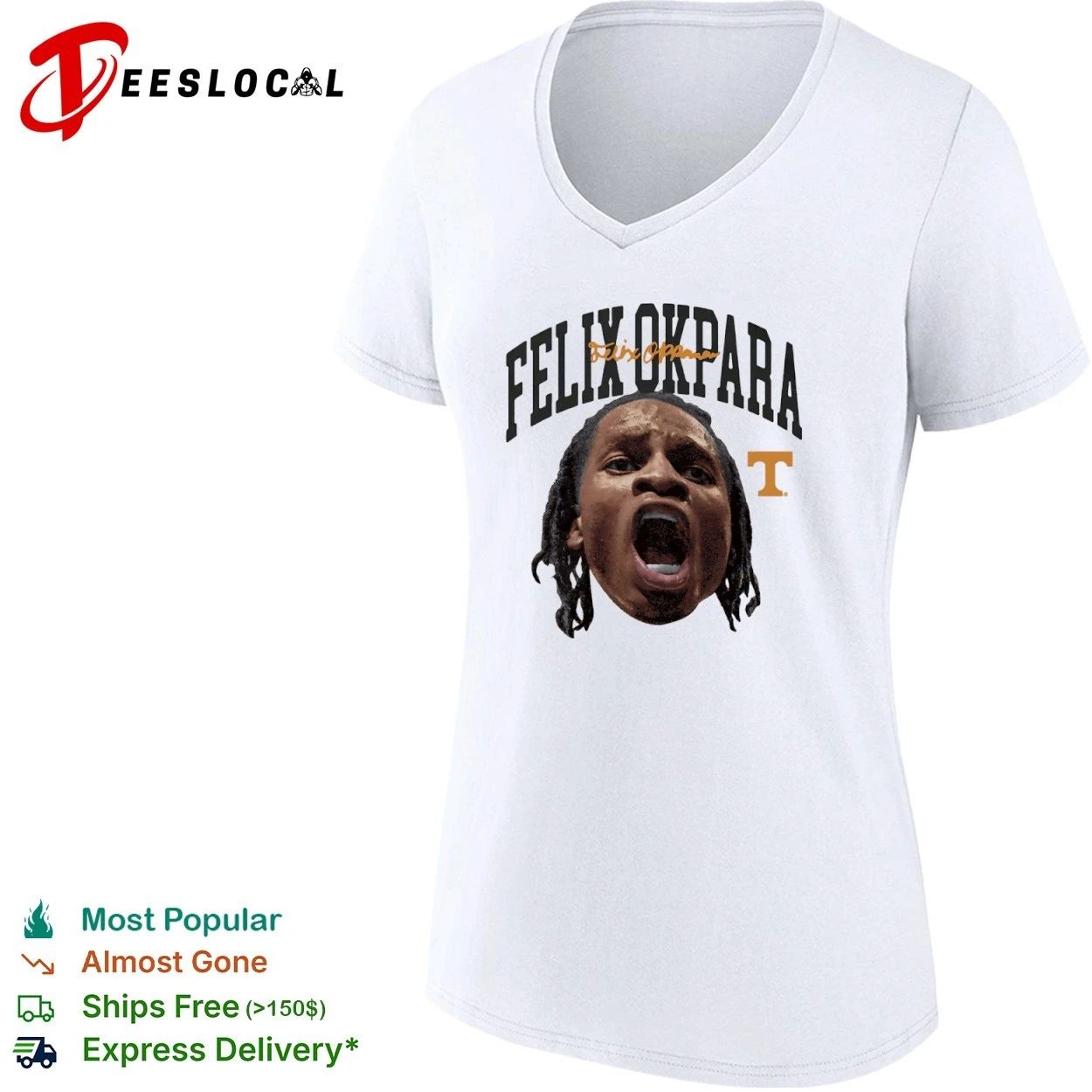 Felix Okpara Tennessee Volunteers NCAA Basketball T-shirt