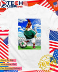 Rooster Fighter Mexican Soccer Athlete Mayan Calendar shirt