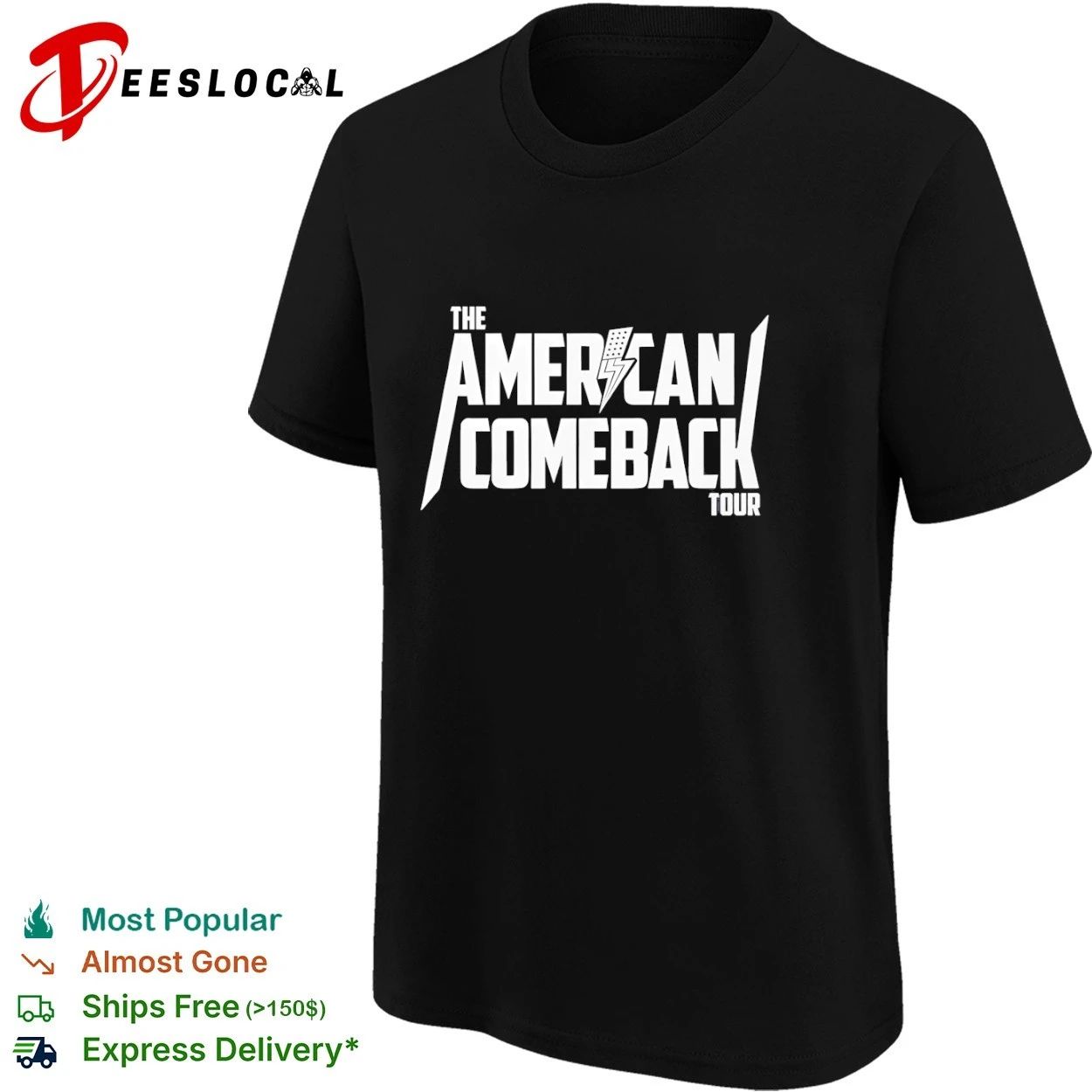 Charlie Kirk The American Comeback Tour T-shirt