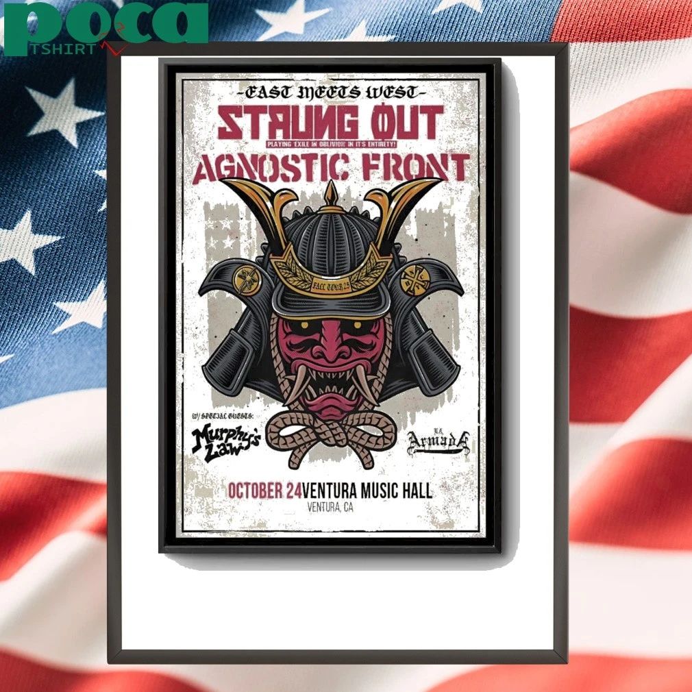 Strung Out October 24 2025 In Ventura CA Poster shirt