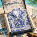 Jimmy Buffett Island Time Toile Hawaiian Shirt