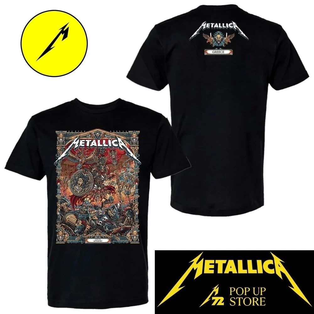 Metallica M72 Athens Greece May 9, 2026 Pop-Up Shop Shirt