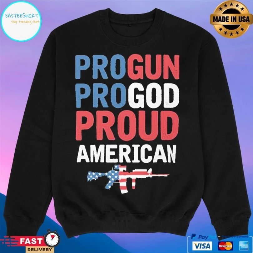 Pro Gun Pro God Proud American Classic T-shirt
