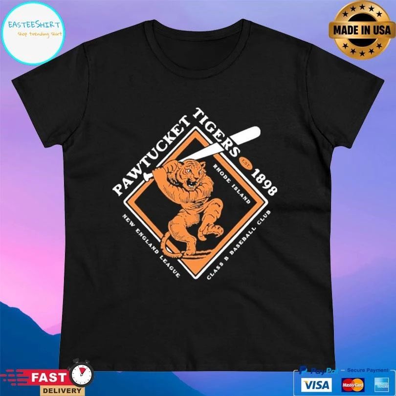 Pawtucket Tigers Est 1898 Rhode Island New England League Class B Baseball Club T-shirts