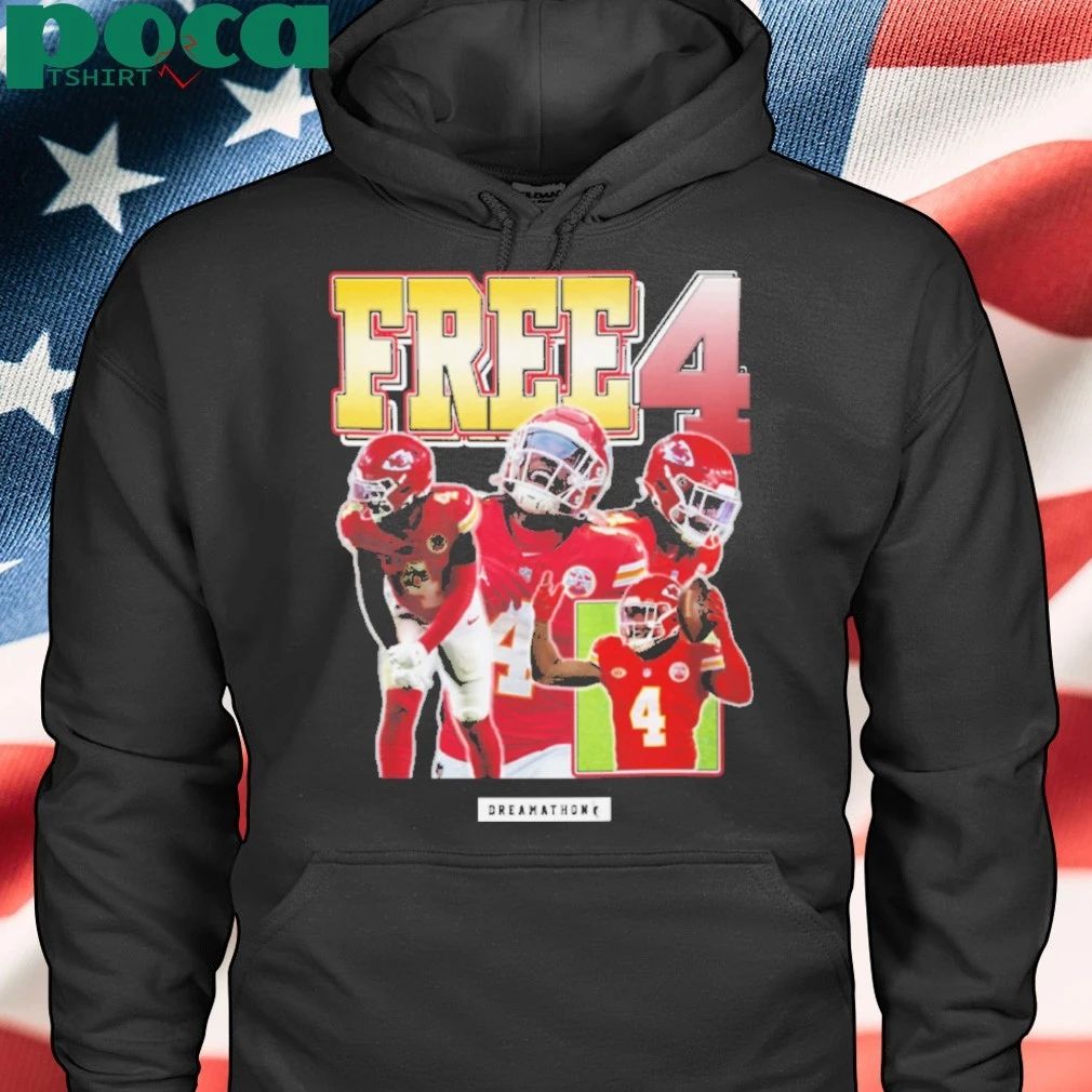 Travis Kelce Free 4 Rashee Rice T-shirt