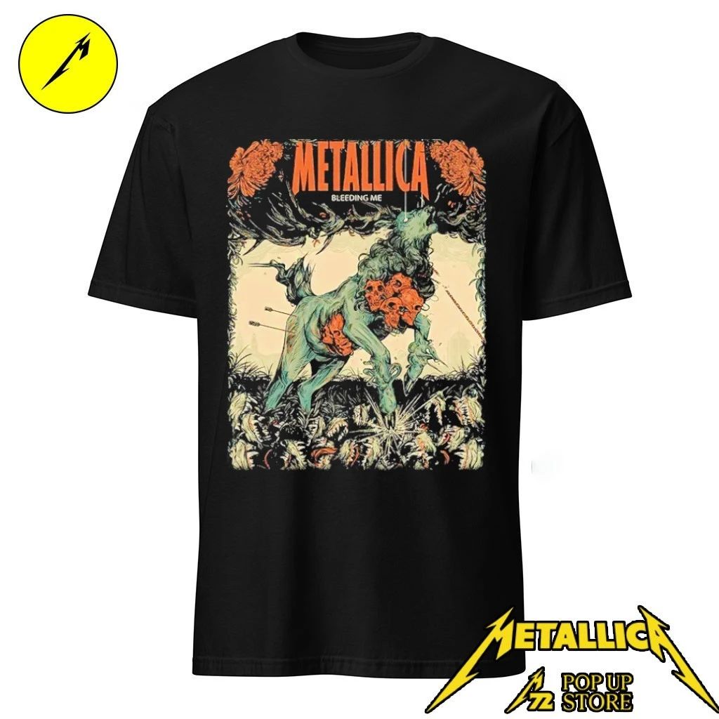 Metallica Pop-up Shop M72 European World Tour 2026 Bleeding Me Shirt