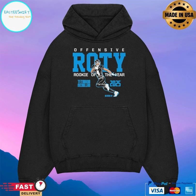 Tetairoa Mcmillan Carolina Panthers 2025 Offensive Roty Rookie Of The Year